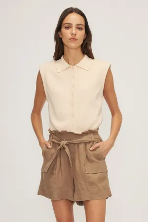MELISSA NEPTON - SHORT SPENCER - KHAKI - SS25