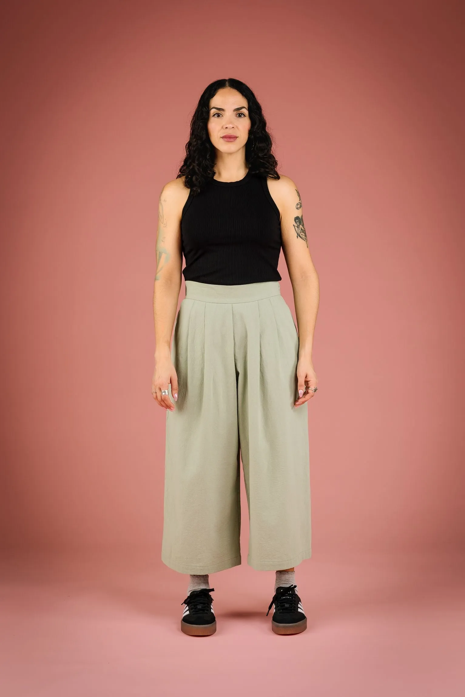 MERCEDES MORIN - PALOMA 7/8 PANTS - SAGE - SS25