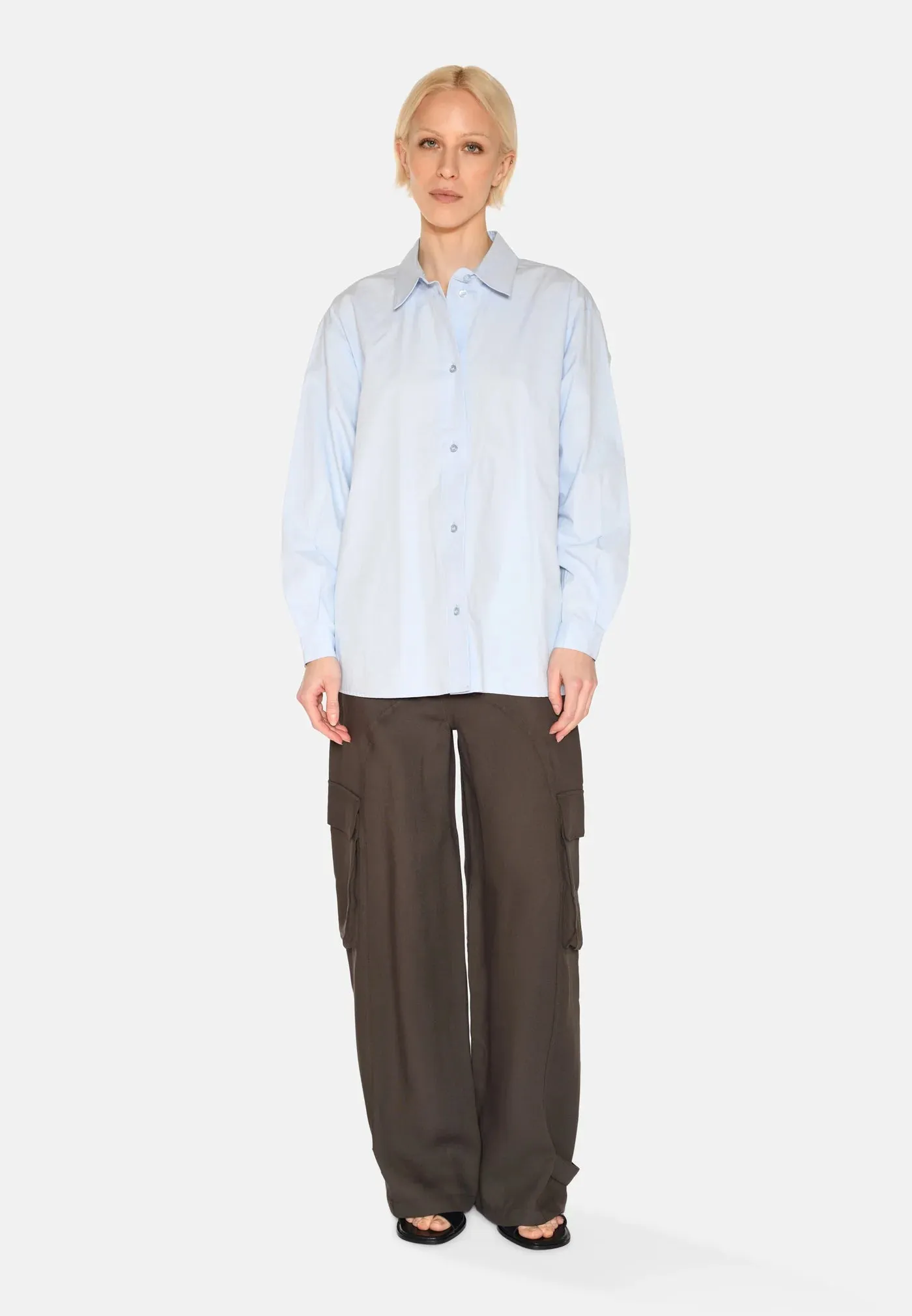 MINIMUM - HARPER BLOUSE - PALE BLUE - SS25