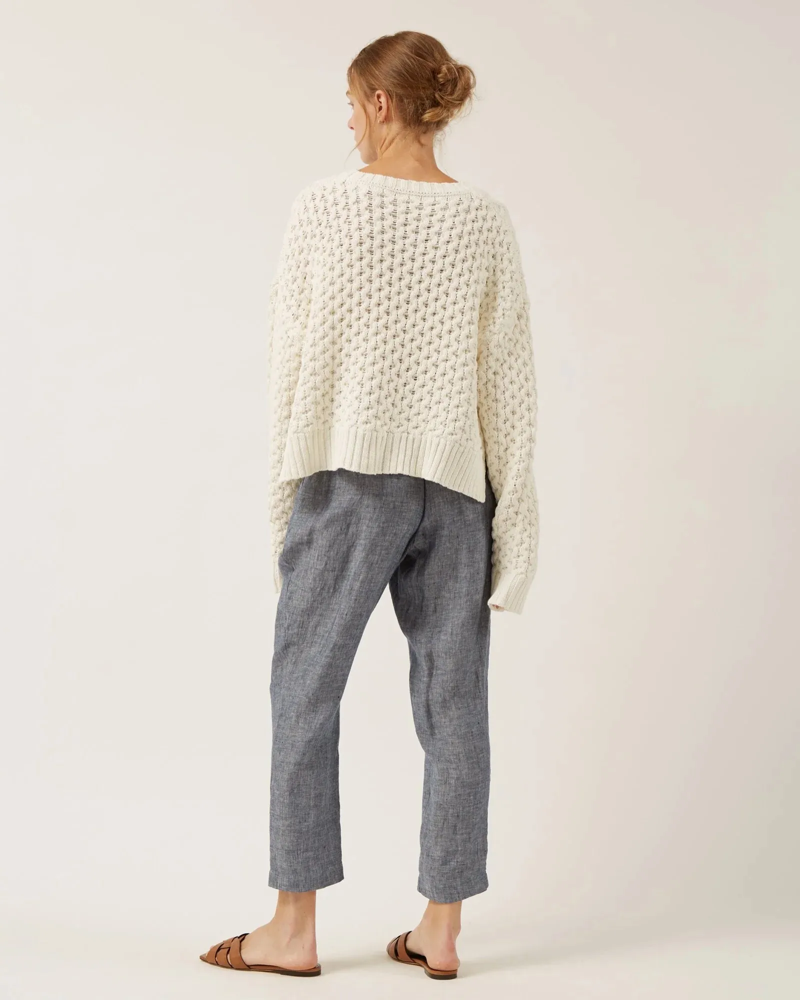 NAIF - CLOVER SWEATER - WHITE - SS25