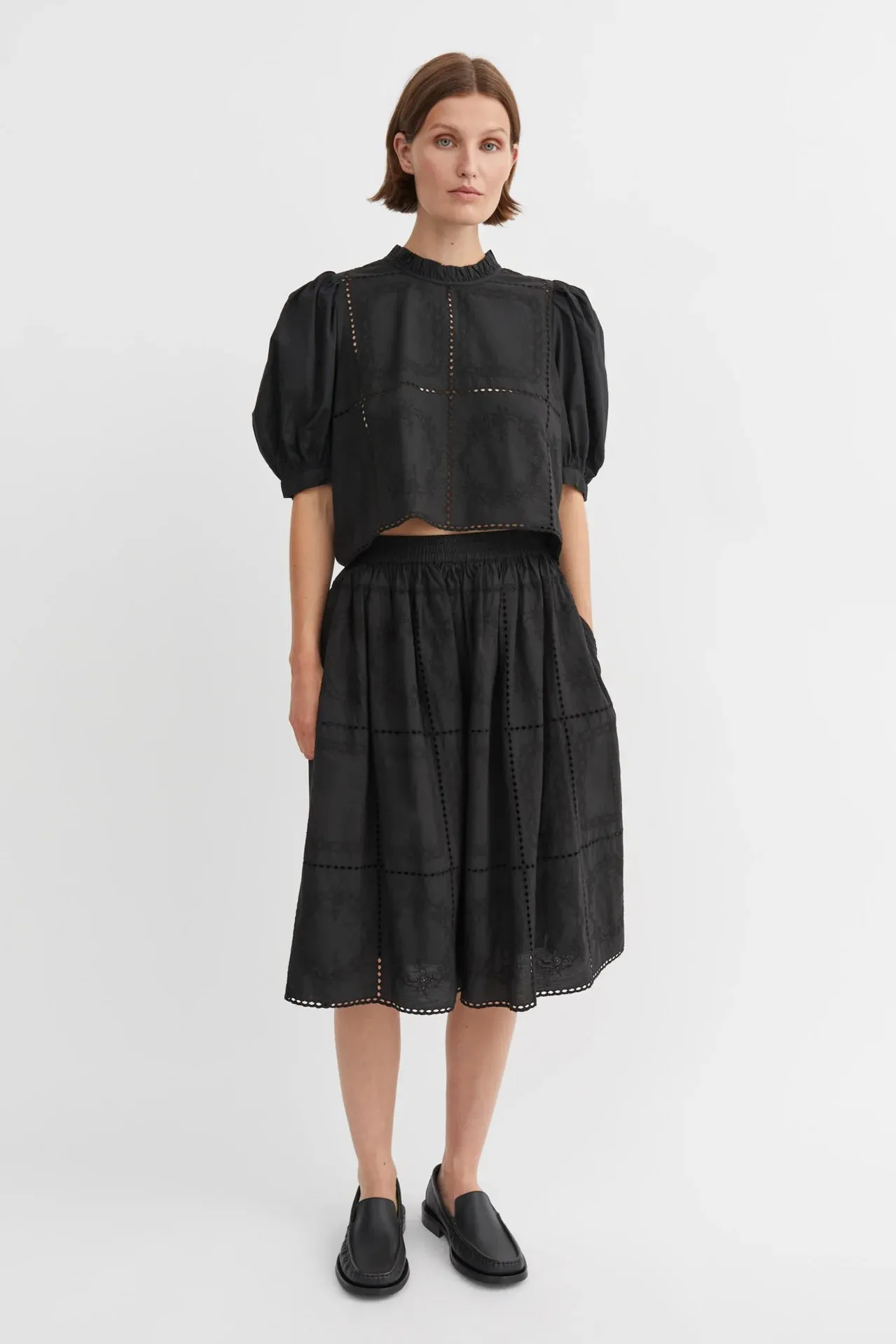 SKALL STUDIO - ANEMONE BLOUSE - BLACK - SS25