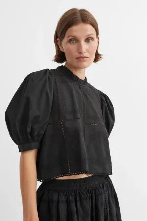 SKALL STUDIO - ANEMONE BLOUSE - BLACK - SS25