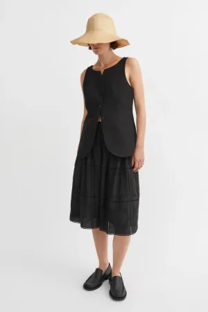 SKALL STUDIO - ANEMONE SKIRT - BLACK - SS25