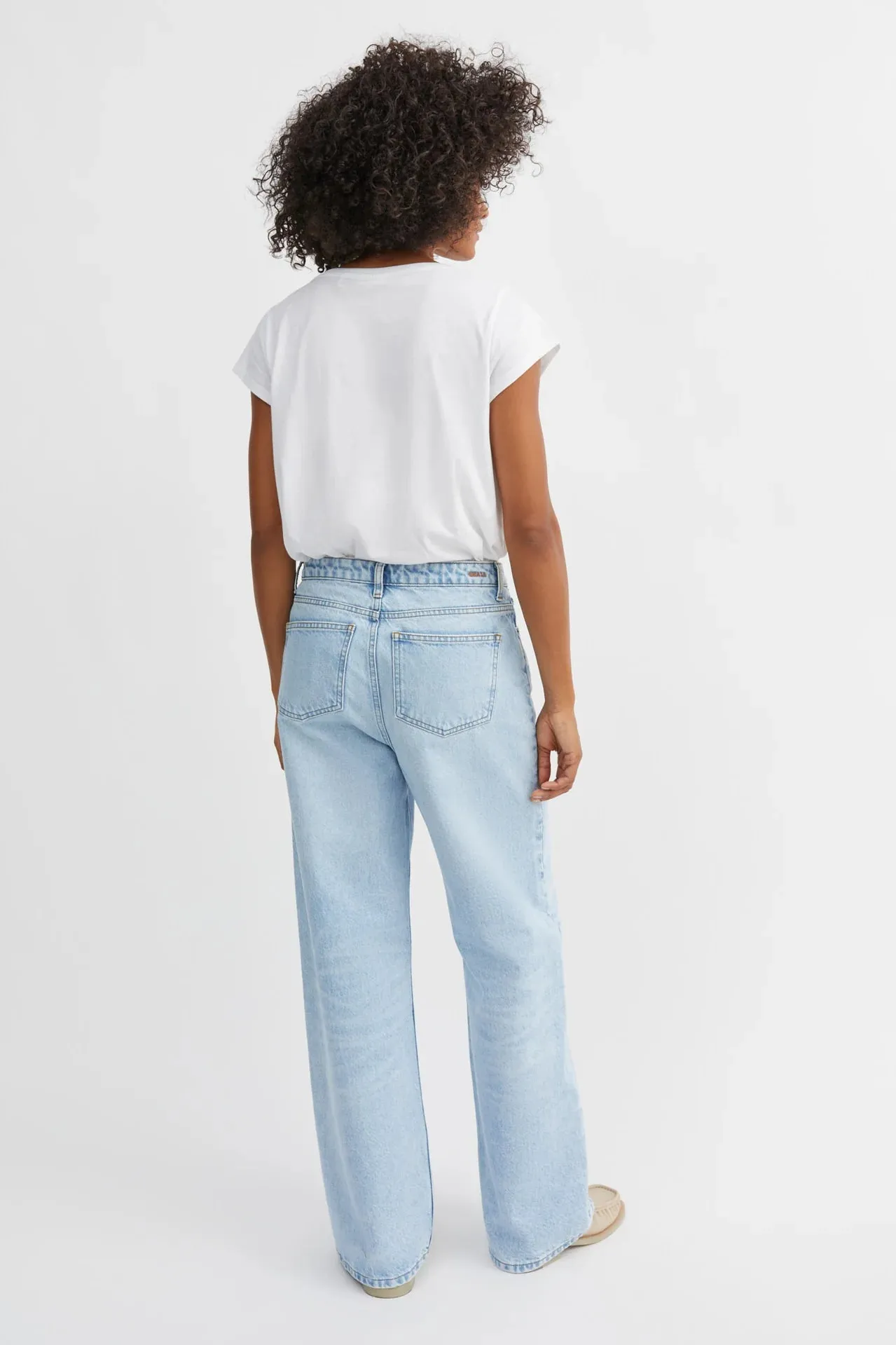SKALL STUDIO - WIDE LEG WILLOW JEANS - LIGHT BLUE WORN - SS25