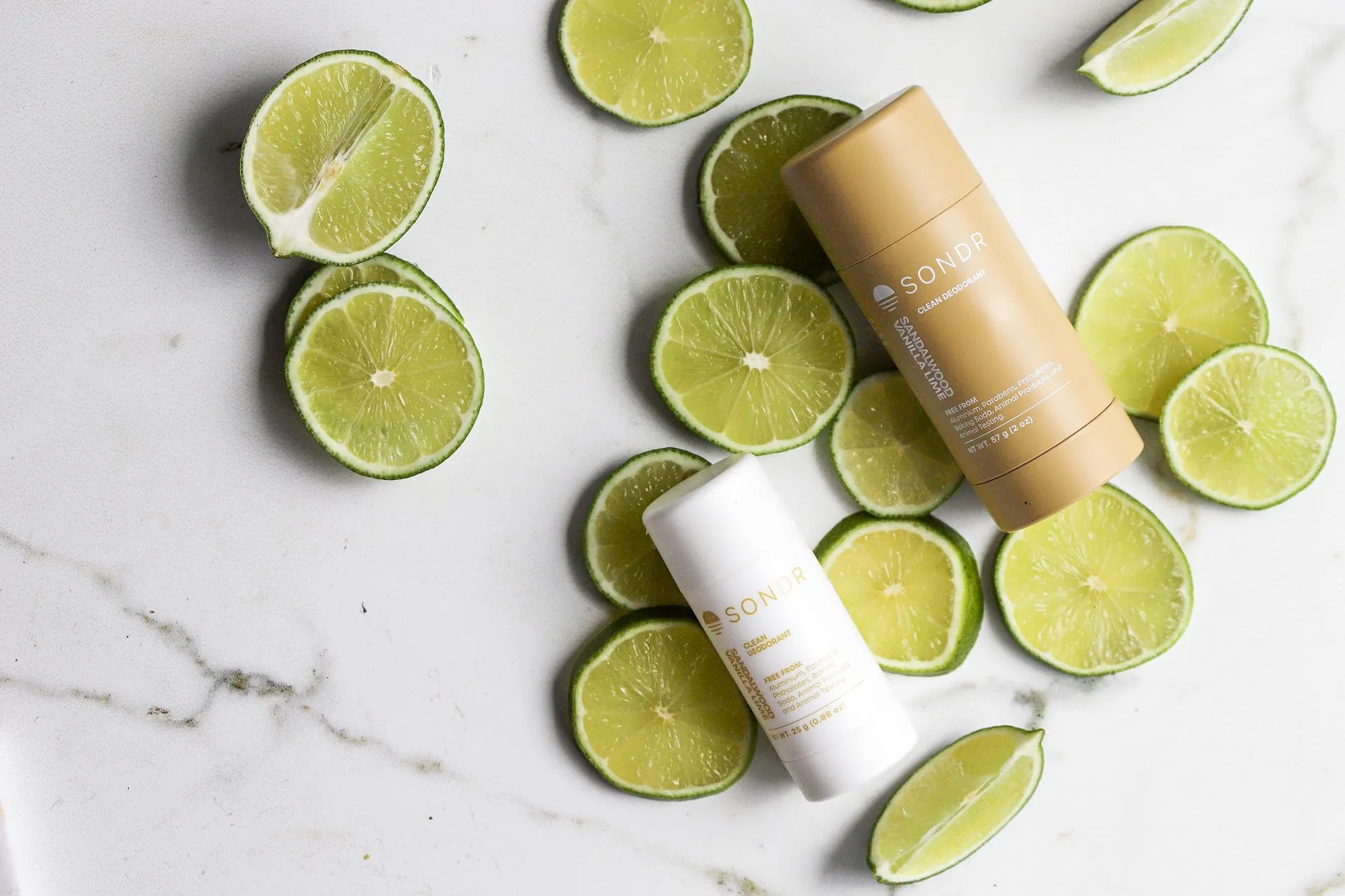 SONDR - SANDALWOOD VANILLA AND LIME DEODORANT - MINI VOYAGE