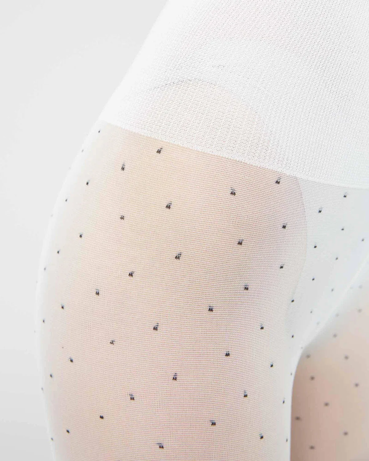 SWEDISH STOCKINGS - EIRA PETITE DOTS TIGHTS - IVORY